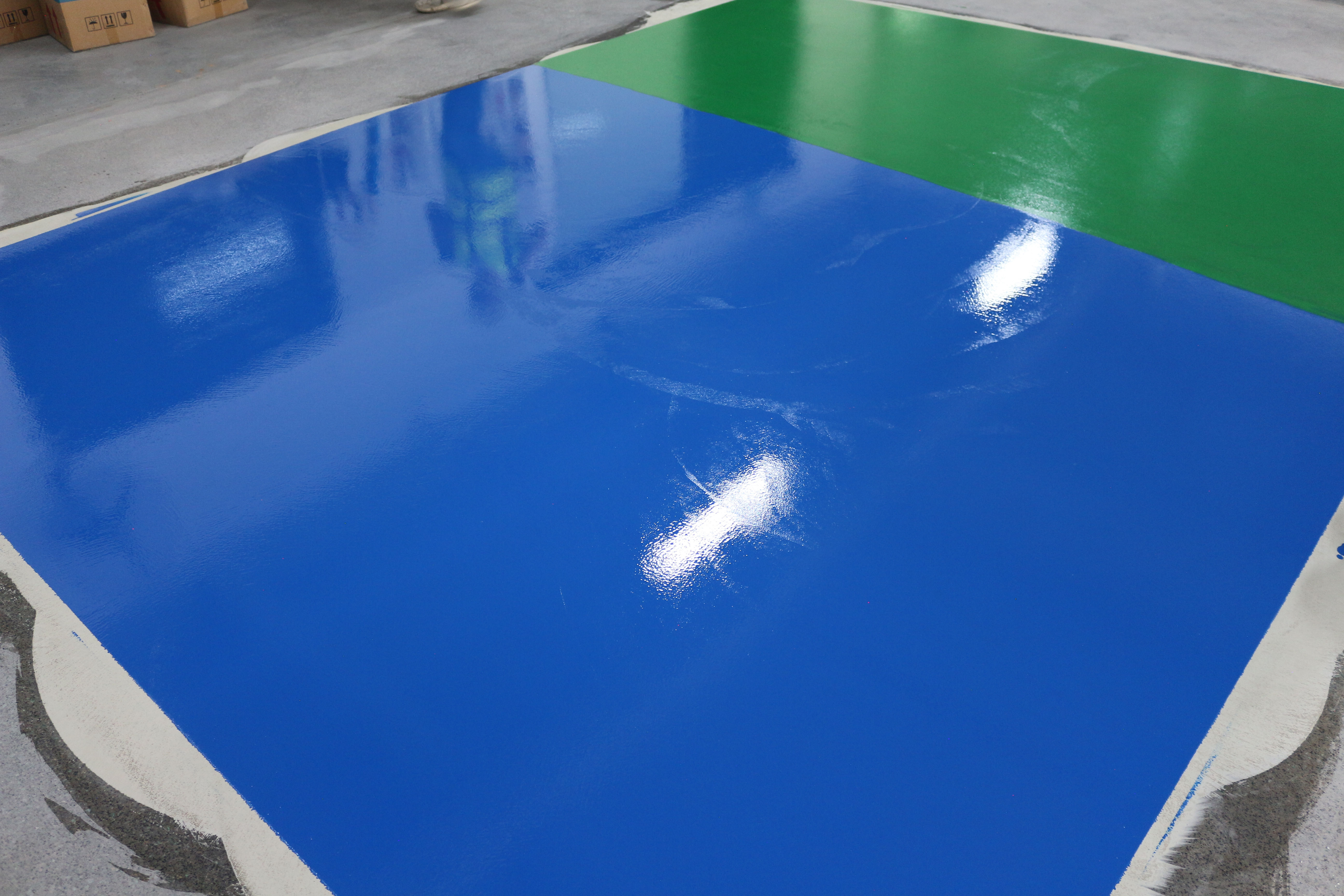 地坪漆刷过起泡什么原因,地坪漆有滚筒印怎么解决