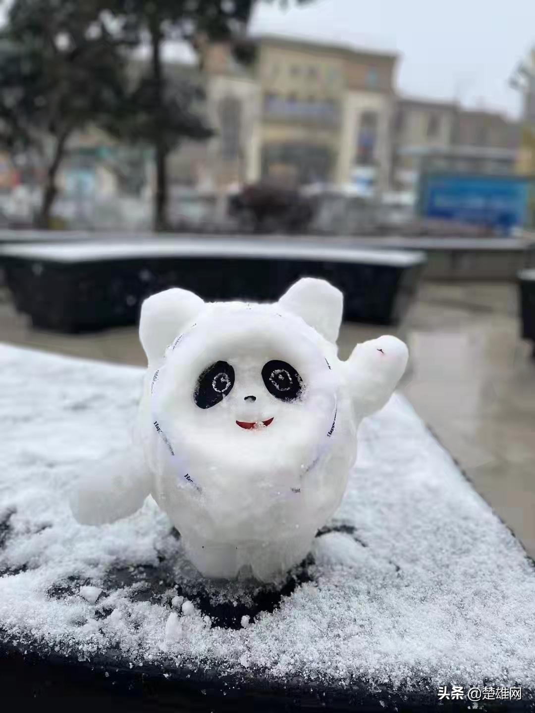 堆雪人大赛现场,楚雄花式雪人