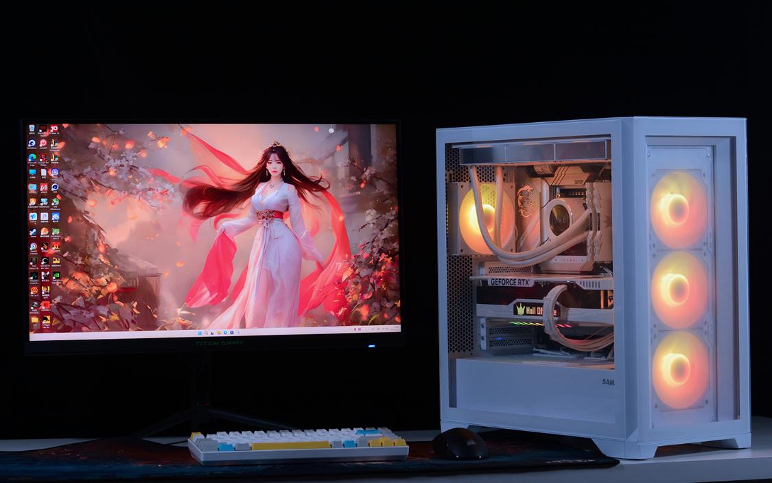 白色主题装机配置分享：13600K+4070Ti名人堂+先马颜之神机箱装机