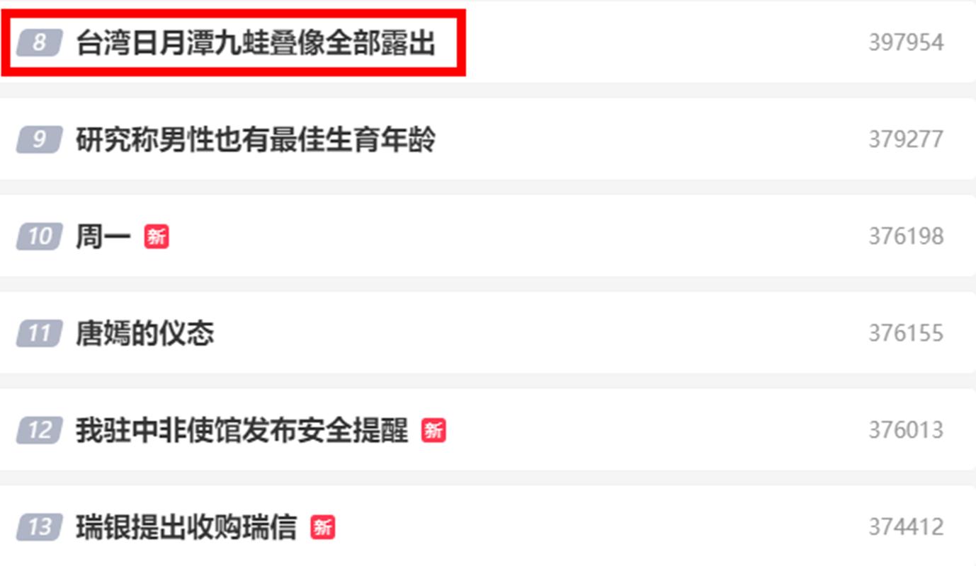 台湾日月潭九蛙,台湾日月潭九只石蛙出水