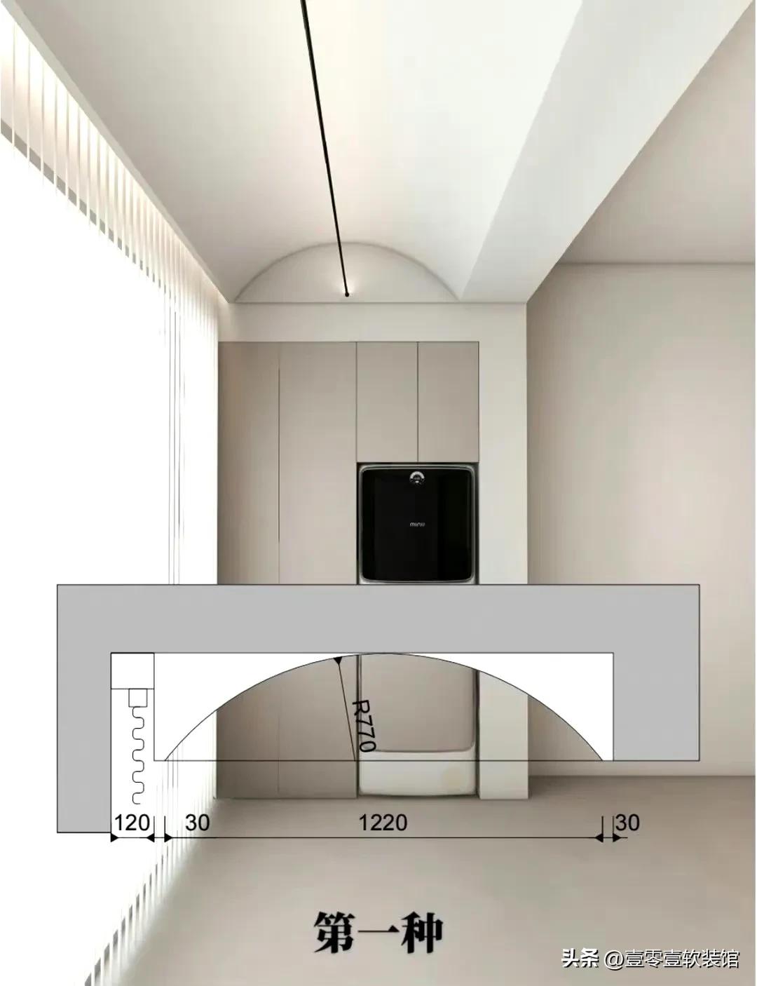阳台电动晾衣架吊顶哪种实用,阳台双眼皮吊顶尺寸及做法