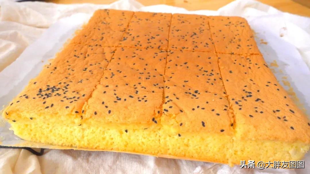 最简单的老式蛋糕的做法,松软细腻好吃的无水蛋糕的做法