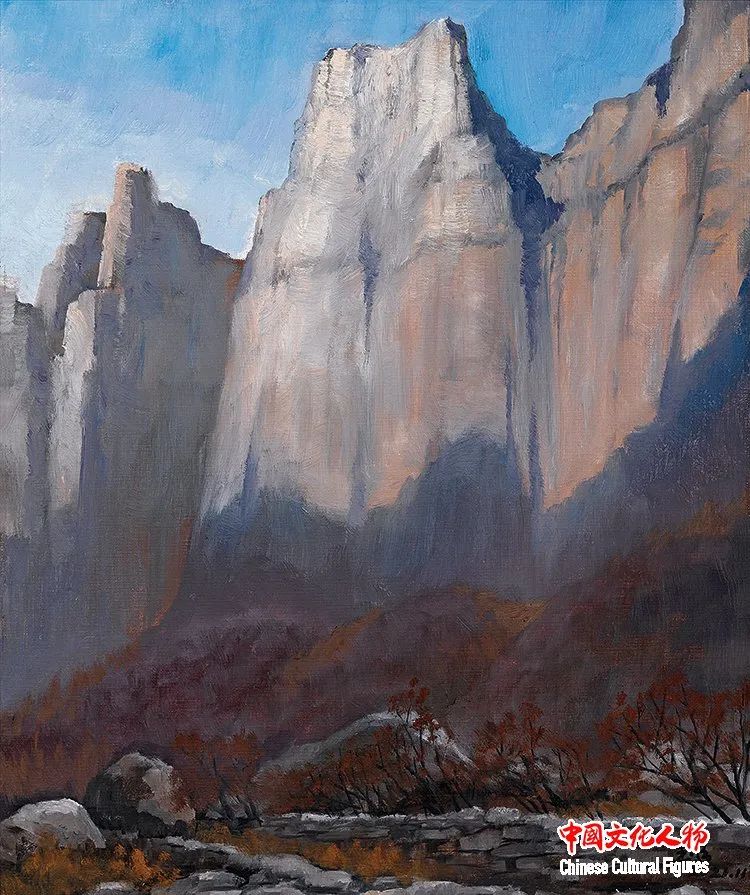 韩玉臣太行山写生油画水平,韩玉臣美术展