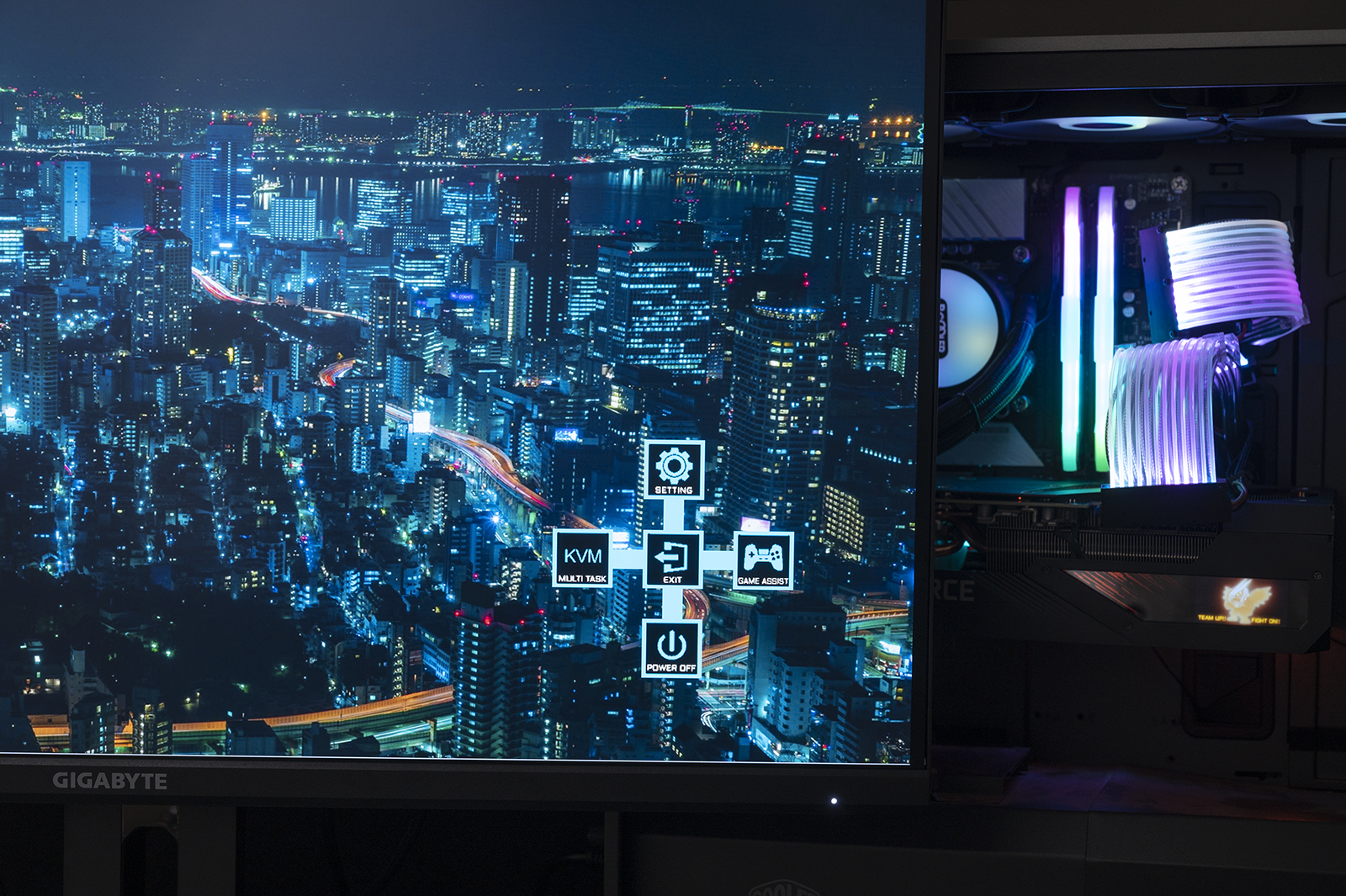 技嘉m27qKVM显示器,技嘉显示器m32u设置