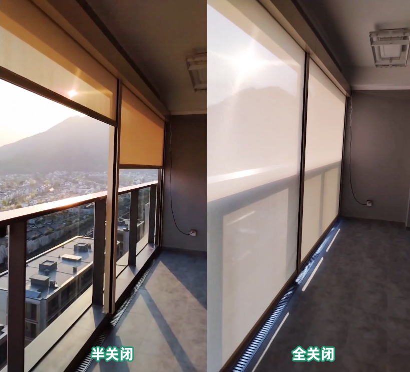 阳台防风防雨卷帘可以用几年,成都专业做阳台防风卷帘