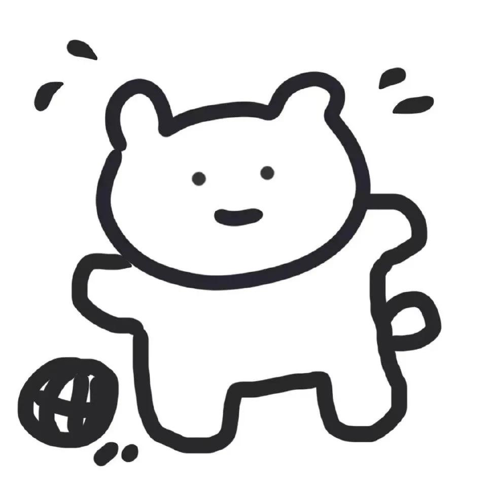 适合跑步的黑白头像,白底奔跑头像