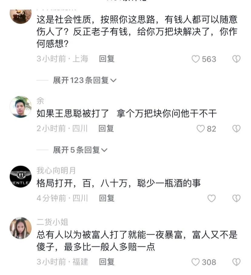 王思聪打人赔偿209万搞笑模板,王思聪打人赔209万真的假的