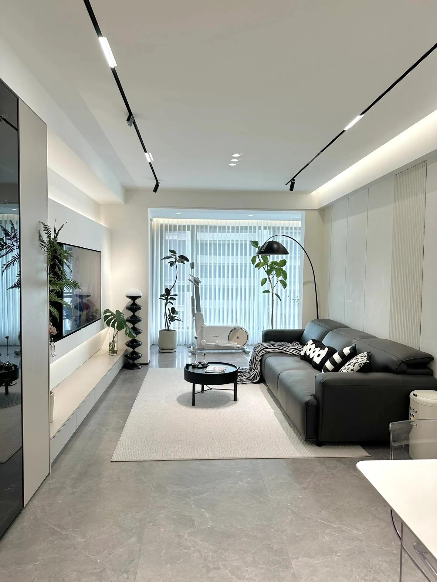 20平客厅新式设计,20款极简风客厅