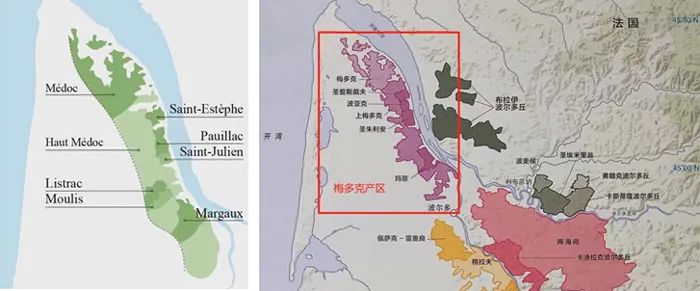 梅多克产区什么葡萄酒最有名,葡萄酒产区和风格