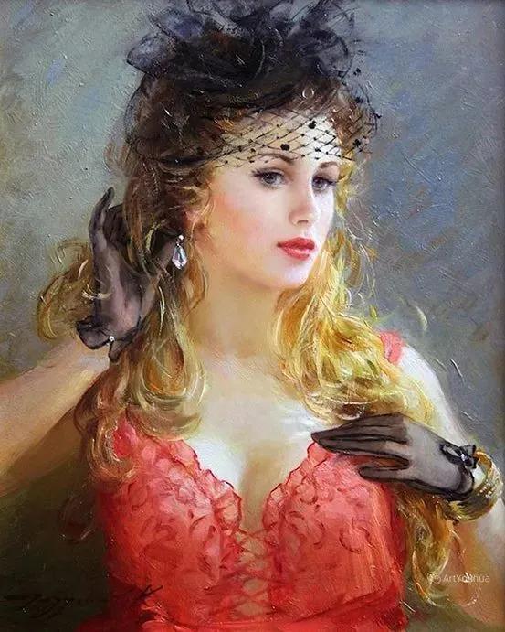 俄罗斯康斯坦丁的油画,康斯坦丁天空之镜油画