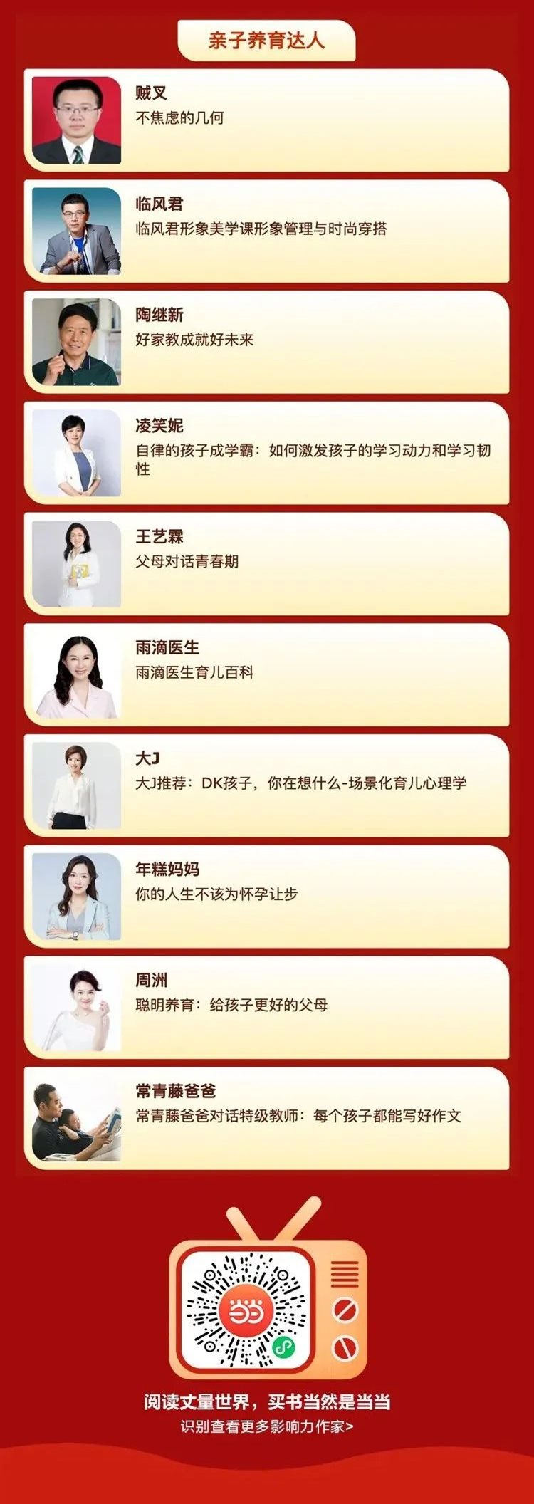 第六届当当影响力作家评选,当当第七届作家影响力评选