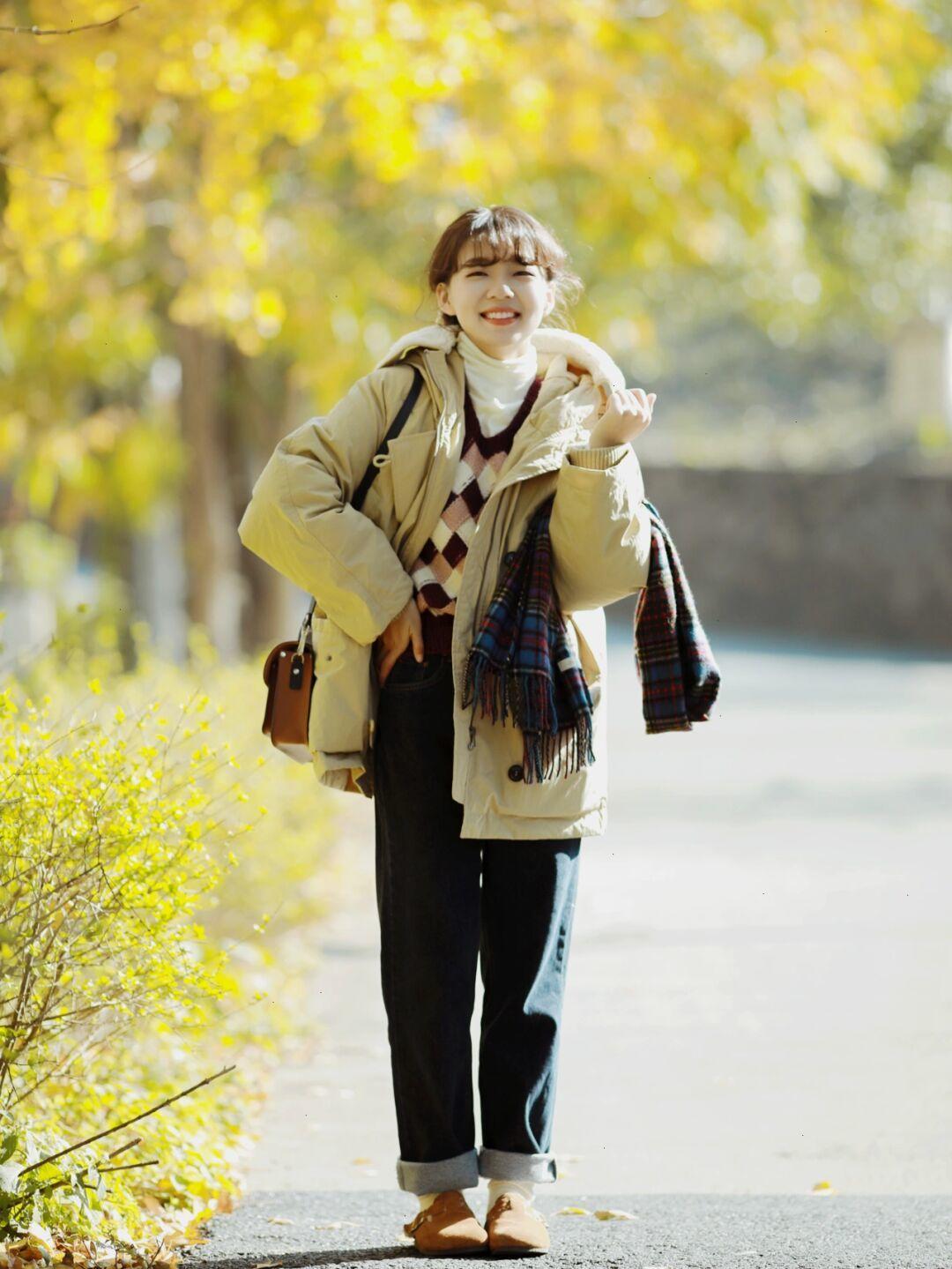 小个子好看又百搭的羽绒服,小个子穿搭羽绒服显高显气质