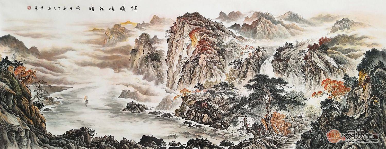 家居装饰画选择推荐,客厅装饰山水画100幅