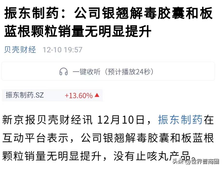 振东制药今天股价为什么跌了,振东制药未来十倍牛股