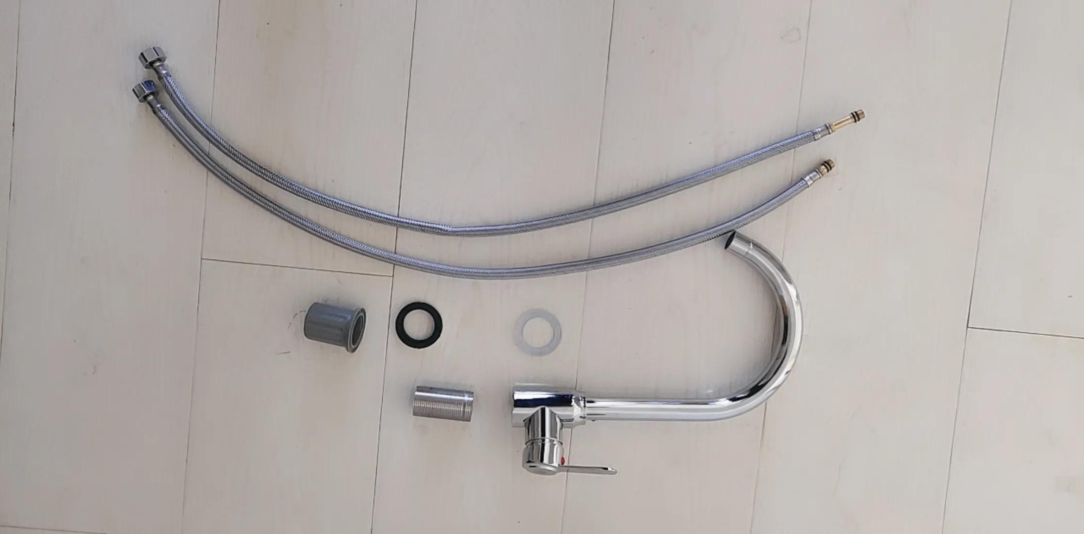 浴室明管冷热水龙头安装示意图,洗手盆水龙头冷热软管如何安装