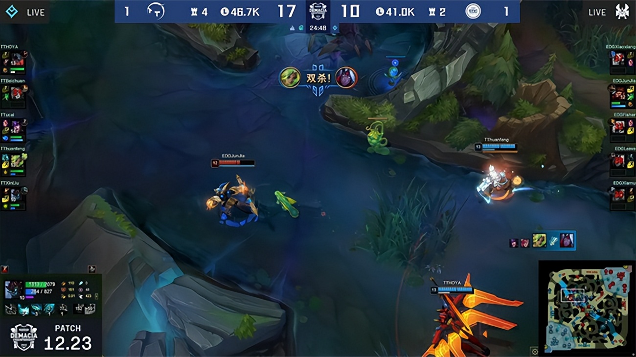 英雄联盟比赛阿卡丽丝血逃生,lol德杯最秀的英雄