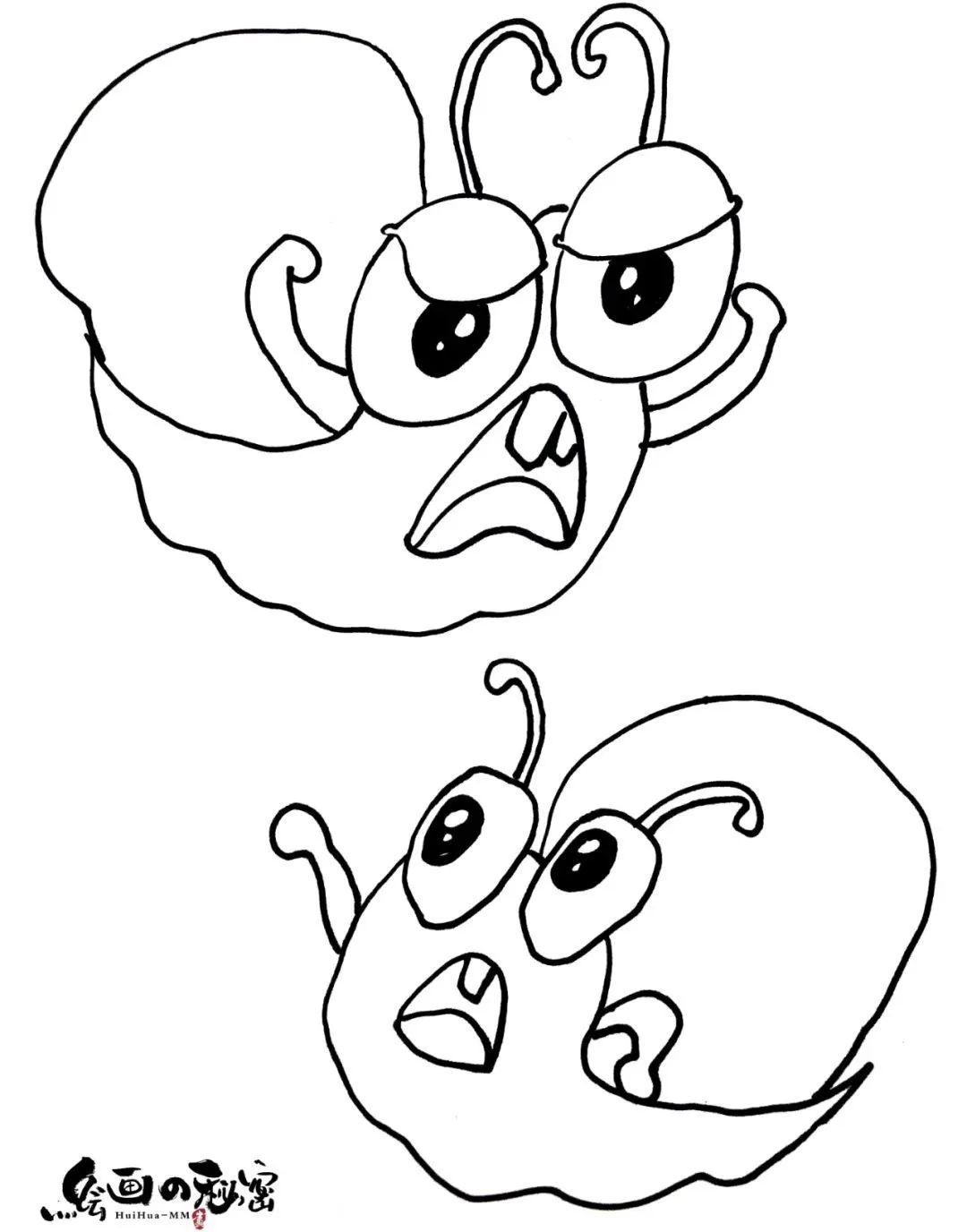 生气的蜗牛,宝宝蜗牛和水牛吵架打架