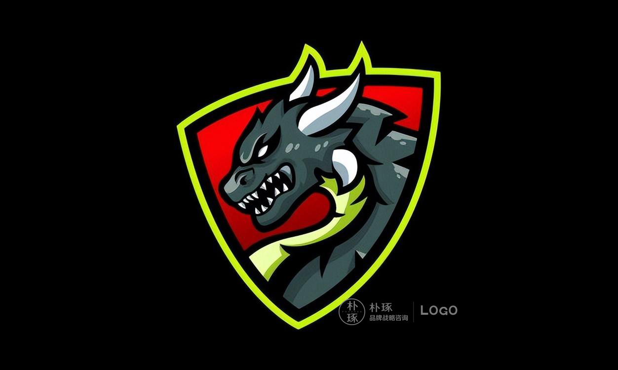 龙元素的logo设计,恐龙logo设计图