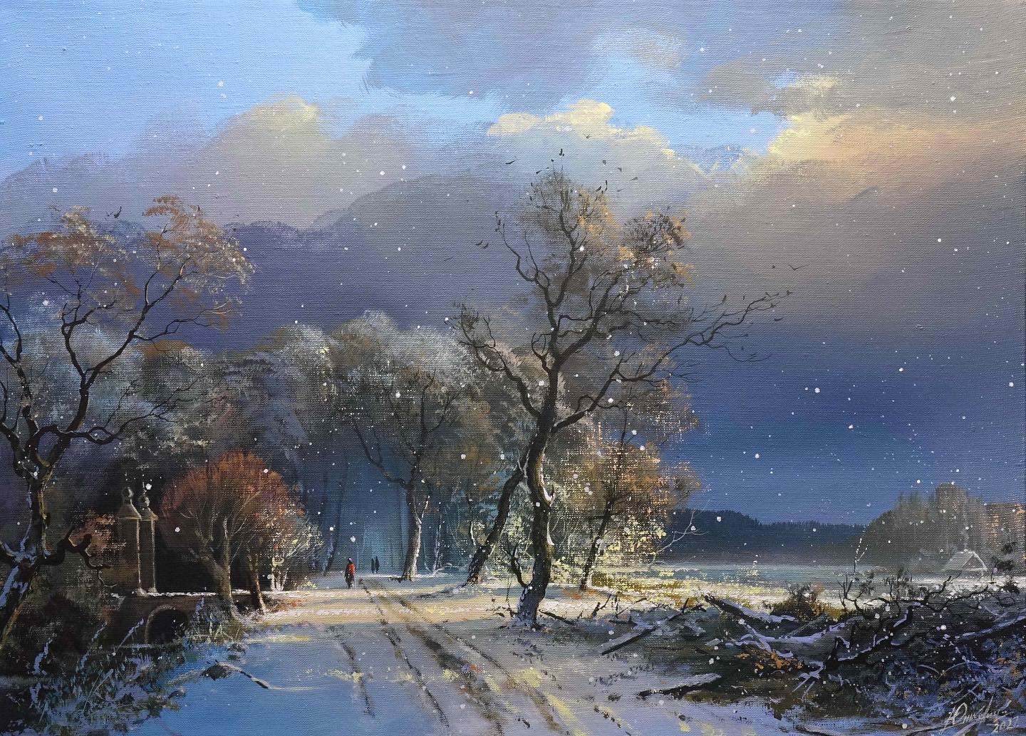 画家维克多风景画图片,维克多丙烯风景画颜料