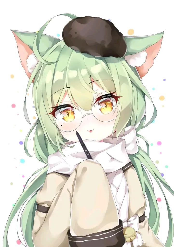 二次元小猫美图,二次元白喵美图