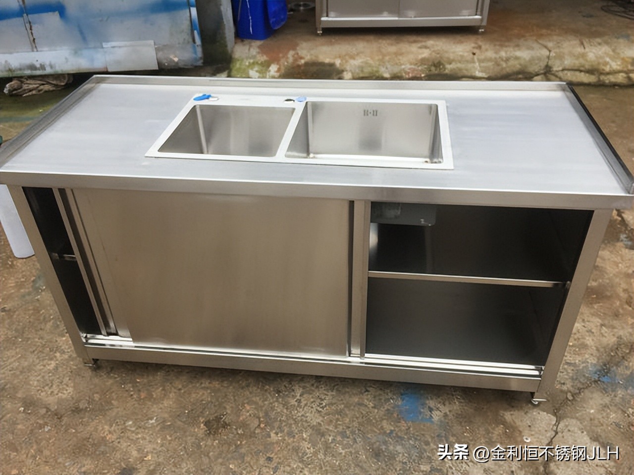 3厘厚手工不锈钢水槽厂家直销,广东天沟不锈钢水槽制造价格