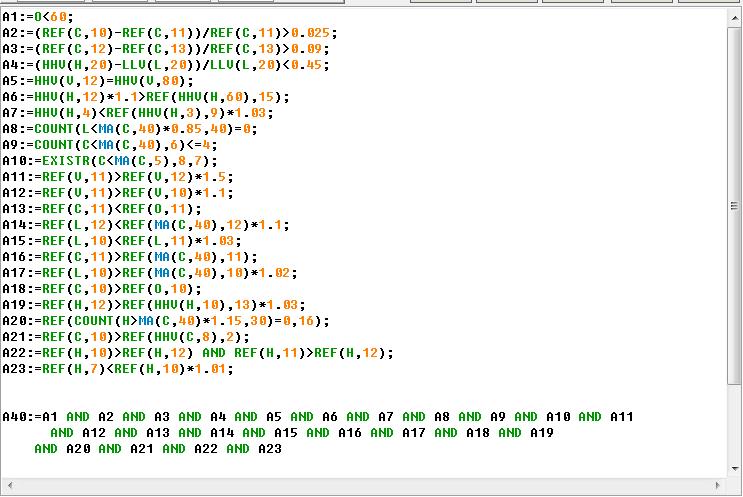 选股指标编辑,选股指标图解大全