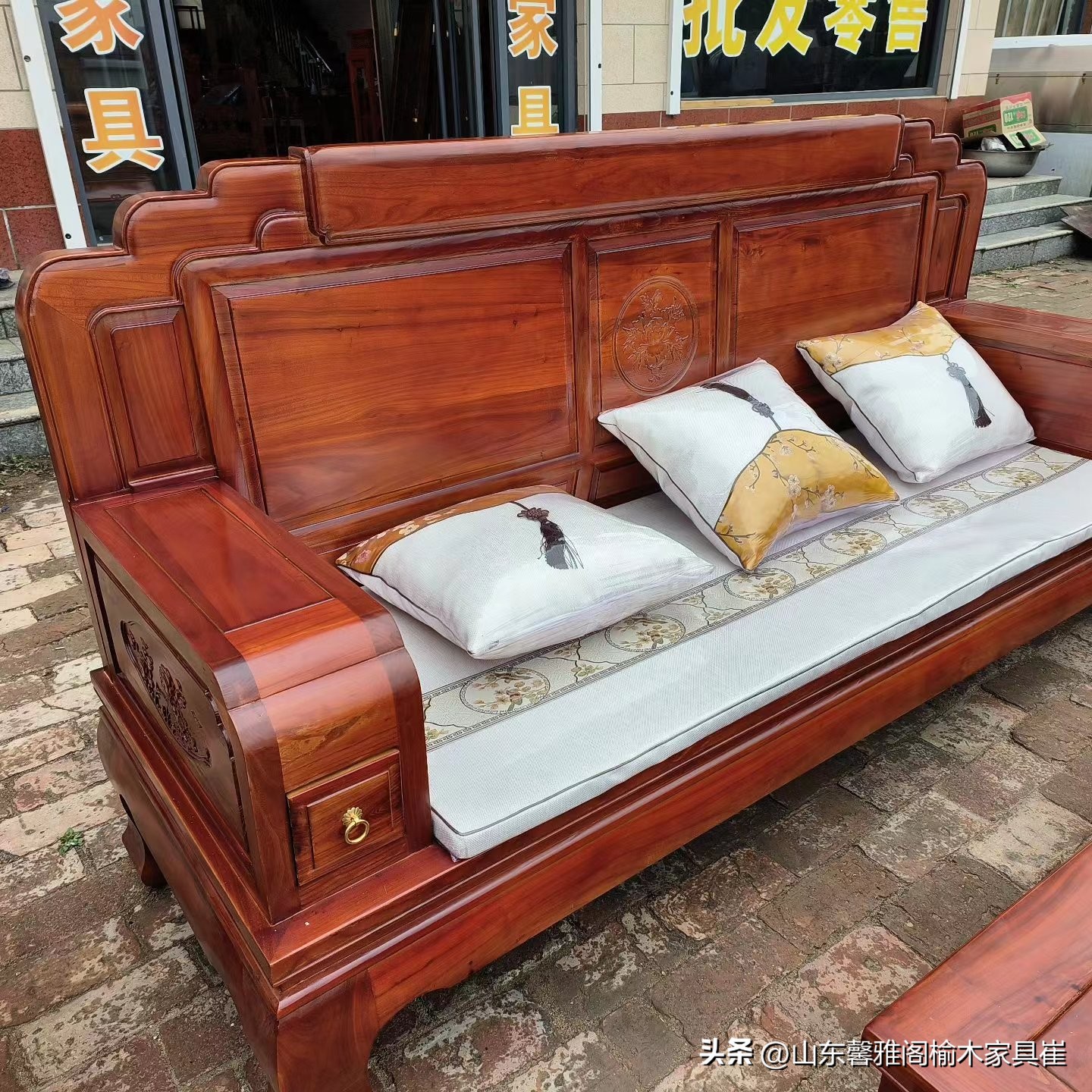富贵不张扬,榆木沙发5000左右加厚加粗