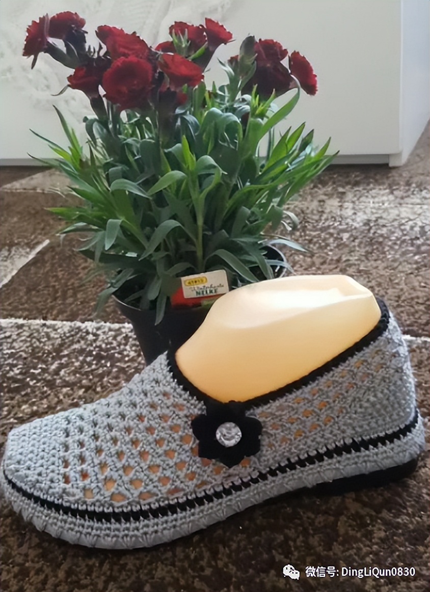 针织鞋子图案花样大全,针织鞋作品