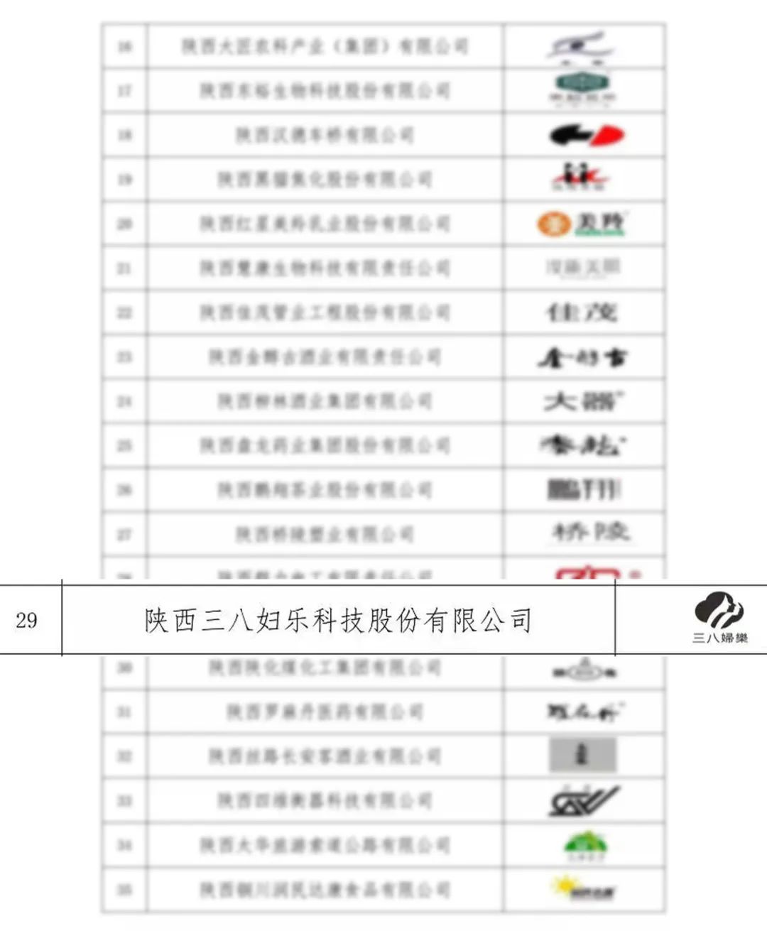 陕西三八妇乐上市公司,陕西三八妇乐官网