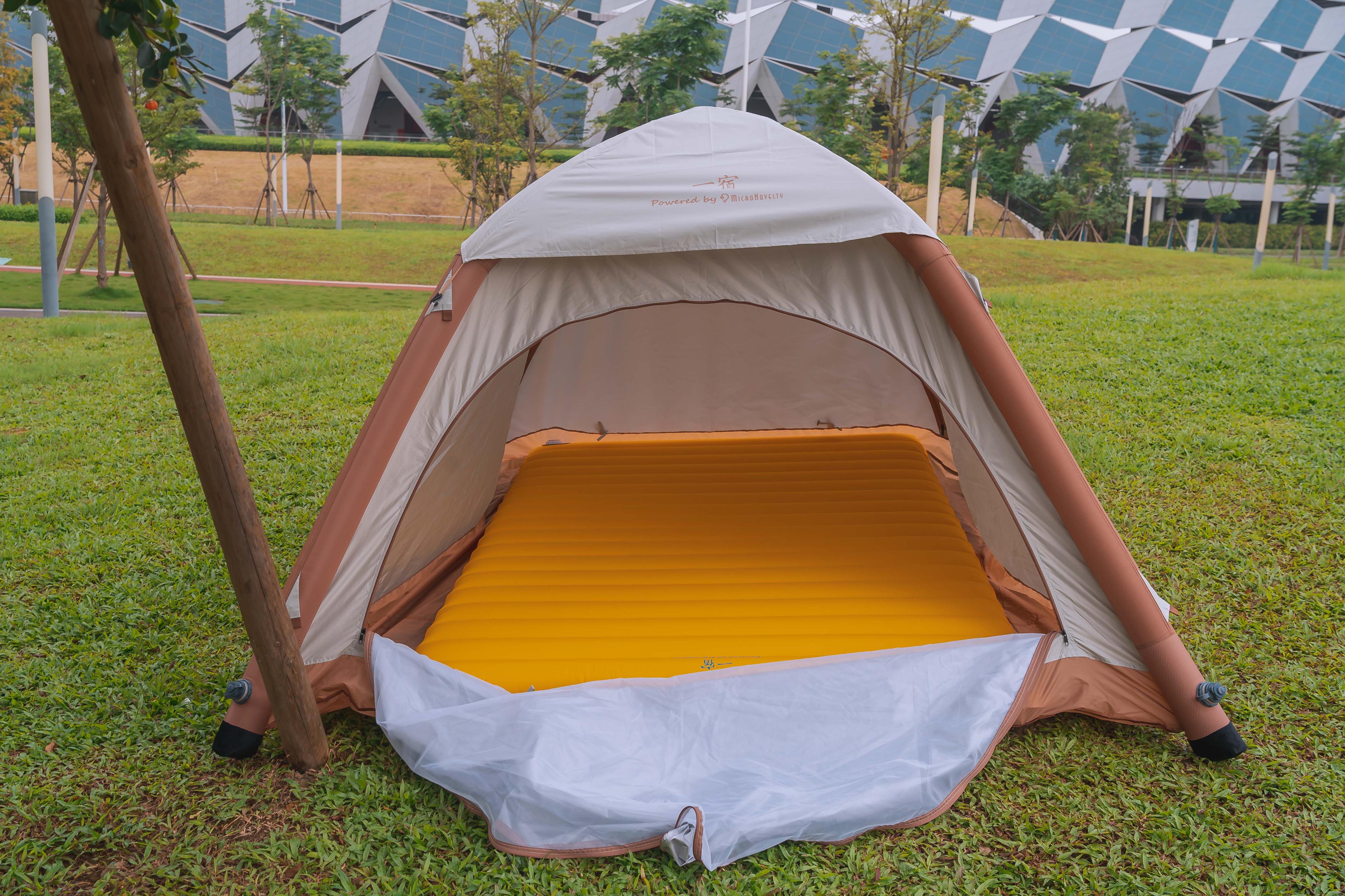 露营简易床垫,快速搭建的露营帐篷