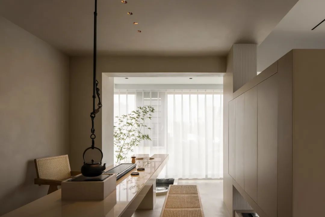 煮茶茶室禅意设计,一线江景茶室设计案例