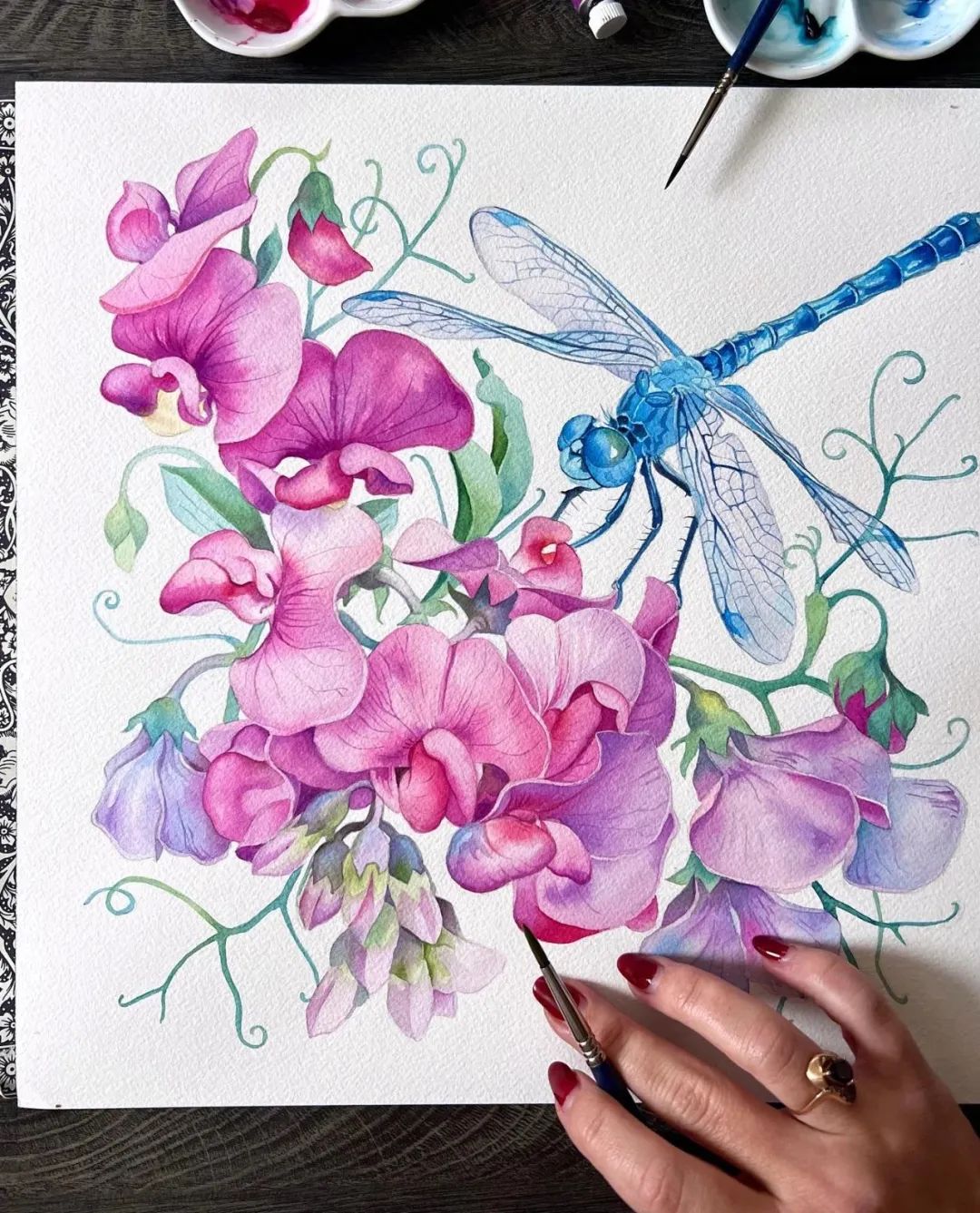 大神级水彩作品看完肯定不后悔,40张笔触狂放的水彩