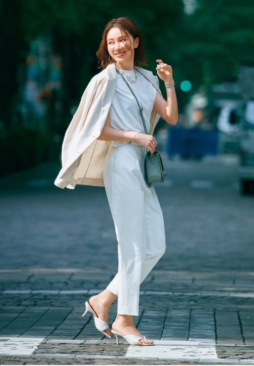 日式中年女性知性搭配,日本中年优雅气质穿搭夏季