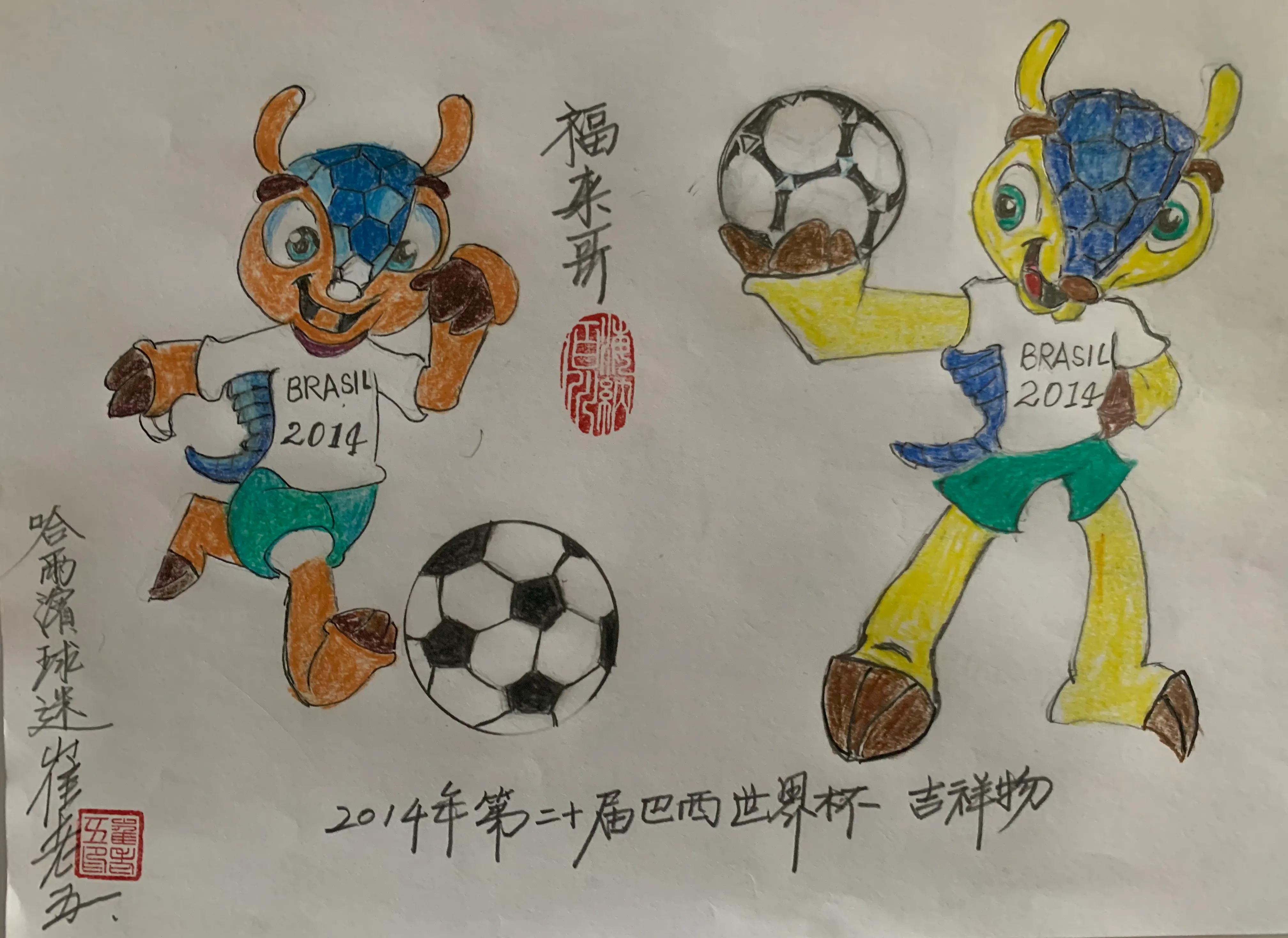 历届世界杯吉祥物,历届冬奥会吉祥物简笔画