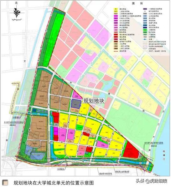 下沙大学城北230米大楼规划,杭州大学城北未来可期