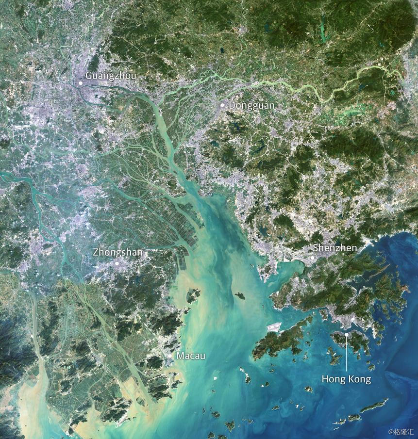 粤港澳大湾区未来10年经济,粤港澳大湾区黄金内湾地图