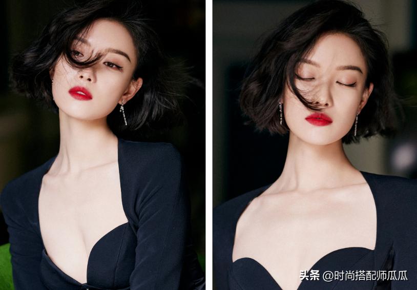 好看的减龄短发宋慧乔,宋慧乔表态发型的尽头是黑长直