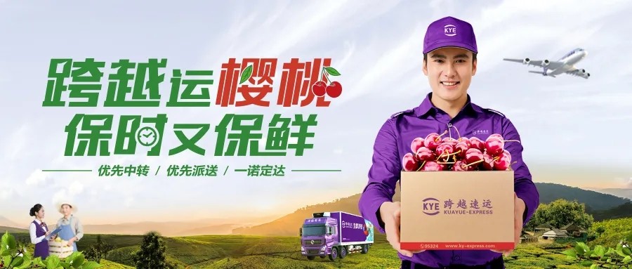 加密樱桃寄递销售渠道，跨越速运多角度为生鲜运输赋能