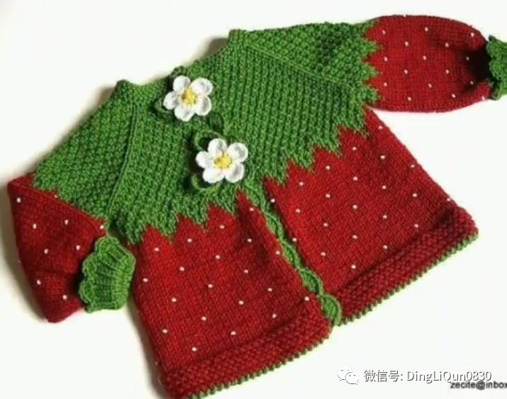 最新款女童开衫毛衣编织图片,针织洋气儿童毛衣