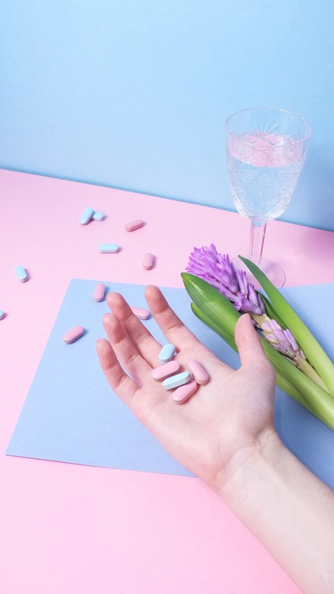 浅色壁纸高清图片花,超仙闺蜜壁纸动漫紫色和粉色