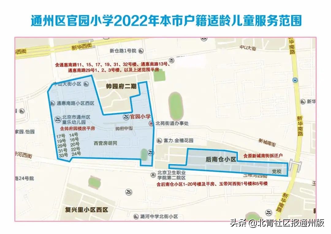 北京市通州区小学直升首师大附中,首师大附小通州对口小学
