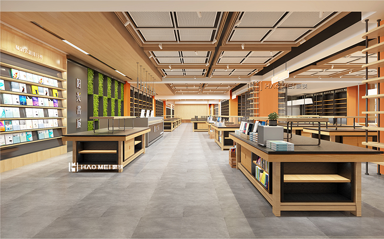 一米阳光书店设计,书店留住时光设计方案