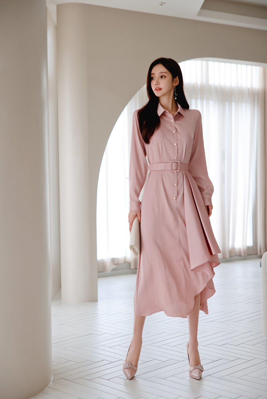 玫红色720雪纺大摆裙,雪纺大摆半身裙紫玫红