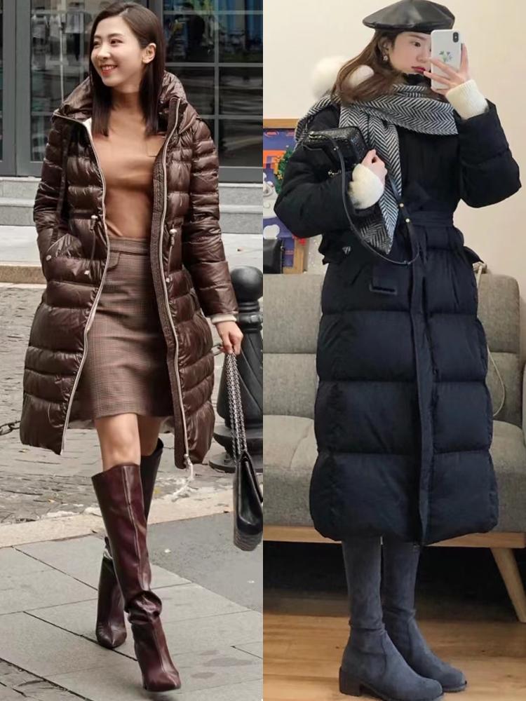 长款羽绒服搭配什么鞋子好看冬季,冬天穿长羽绒服搭配什么鞋好看