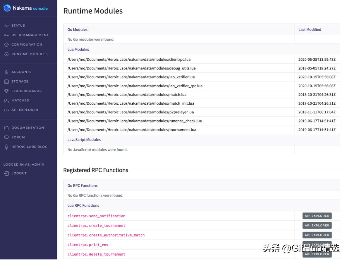 nakama开发,跨平台游戏框架