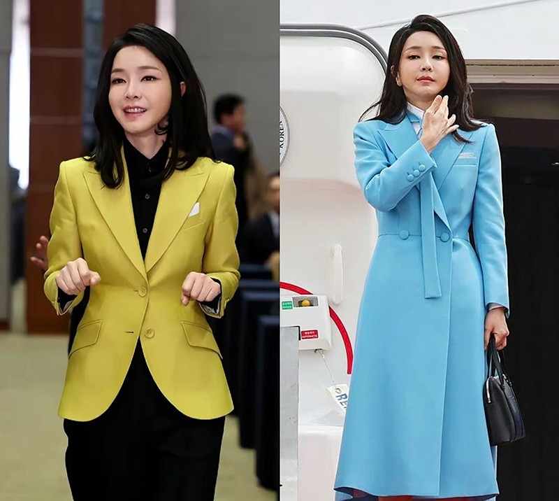 韩国第一夫人穿夏裙,现在流行的韩国第一夫人的穿搭