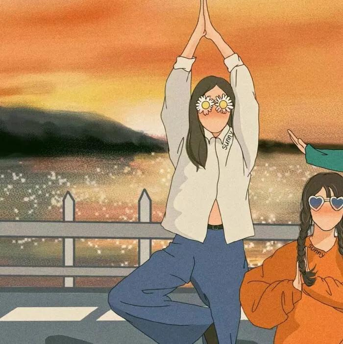 三人闺蜜头像两人亲切一人冷淡,三人闺蜜头像图片一人一张