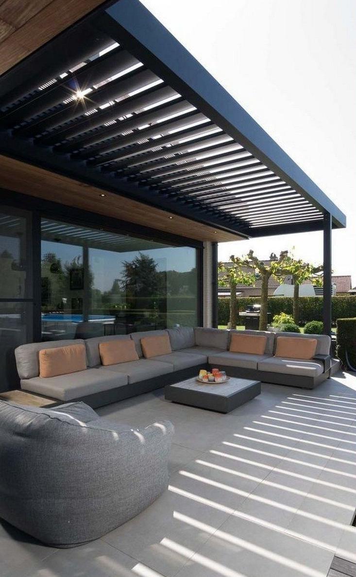 庭院轻奢花架子,一个简单的小花园