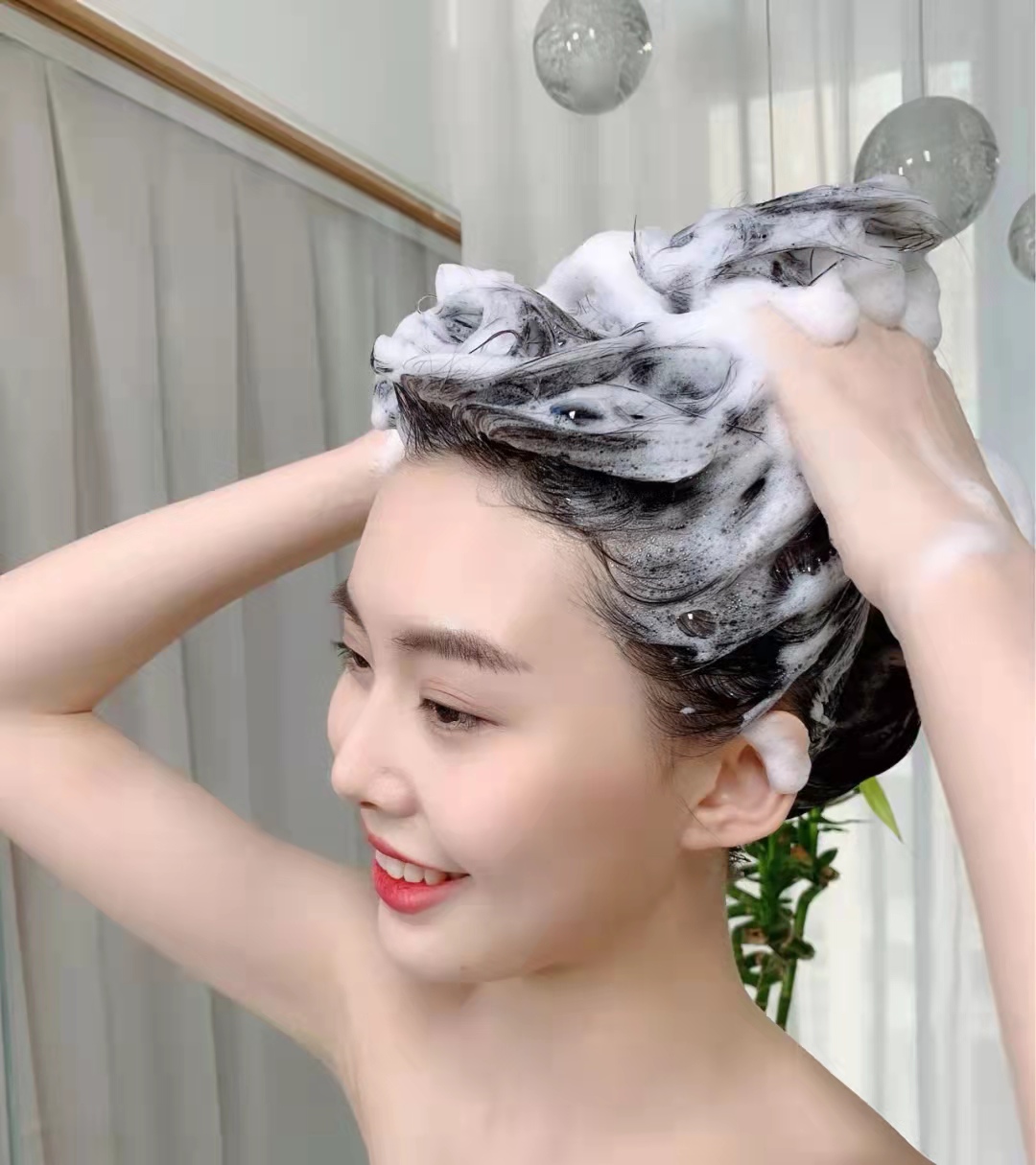 洗发方法博主,倒序洗头法护发素