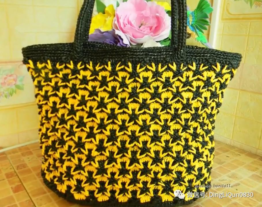 针织包包手工图纸,针织包作品